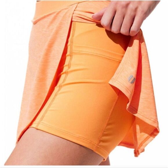 ELEVEN by Venus Williams Love Buzz Tennis Skirt Skort  Nectarine - Picture 7 of 10